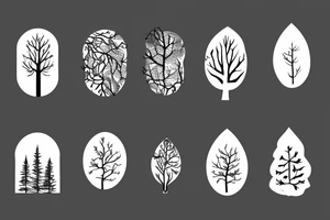 smoke, forest tattoo idea
