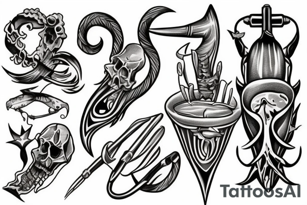 Harpoon tattoo idea