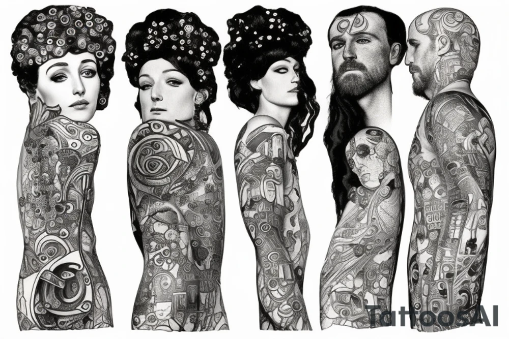 Gustav klimt meets Dustin Bailard tattoo idea