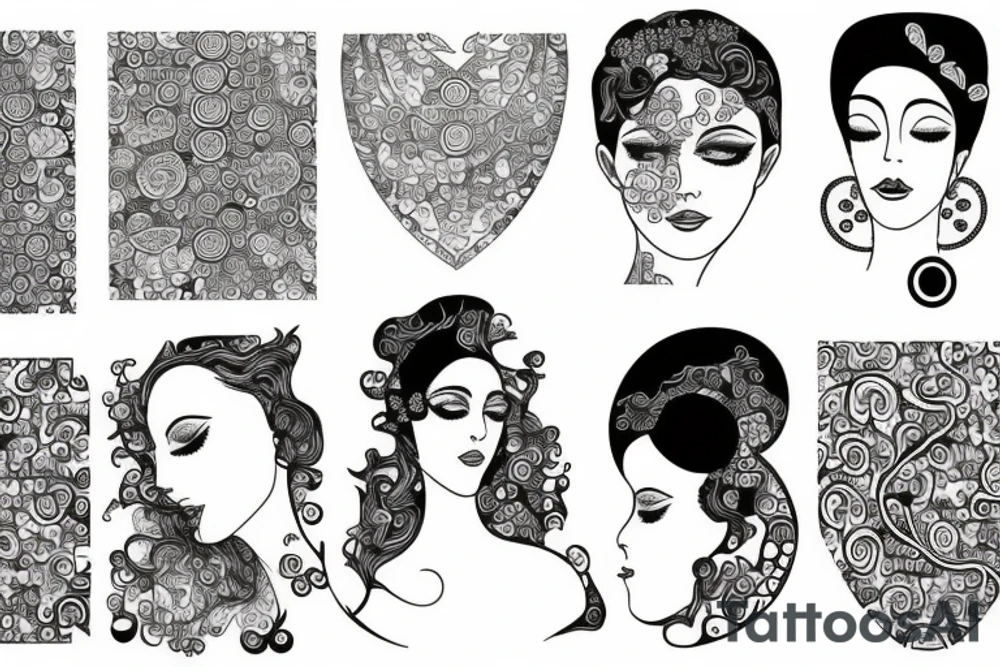 Man and woman tattoo idea