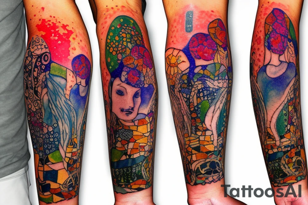 Australia watercolour tattoo idea