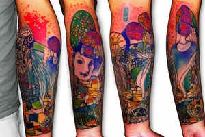 Australia watercolour tattoo idea