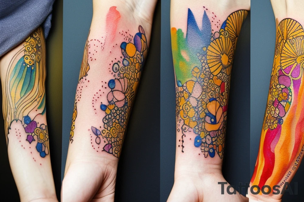 Australia watercolour tattoo idea