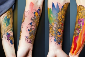 Australia watercolour tattoo idea