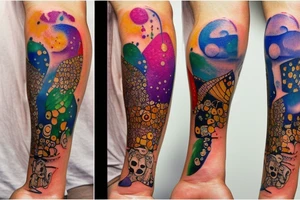Australia watercolour tattoo idea