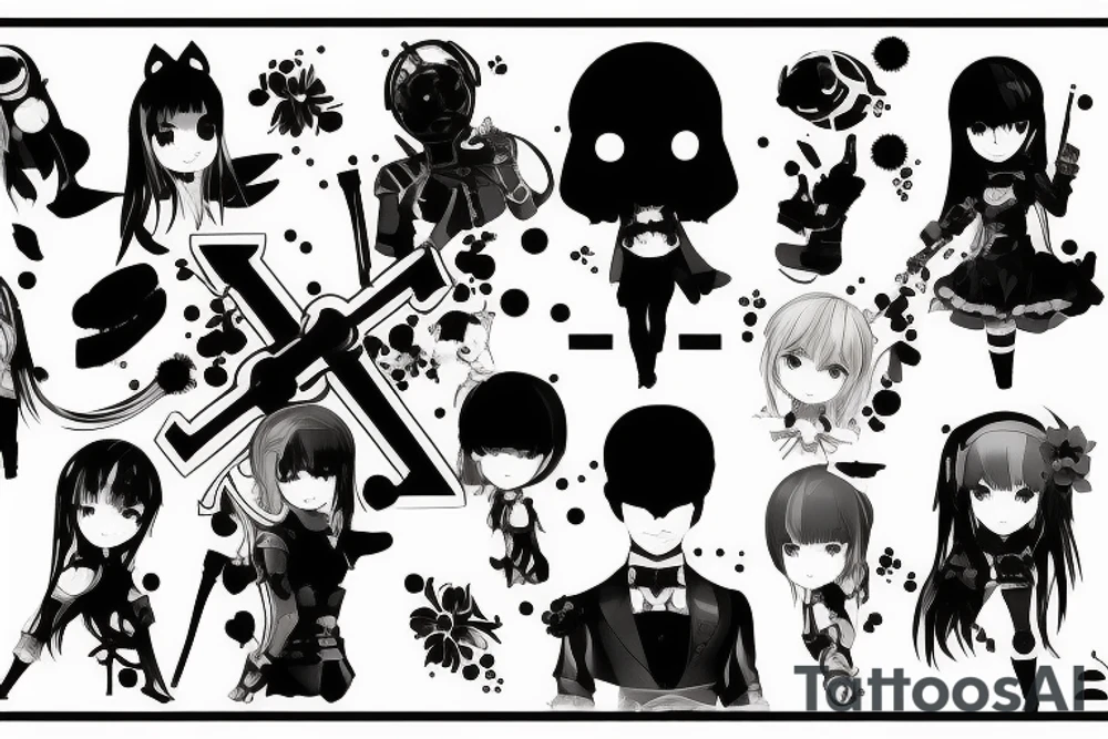 Emile NieR Automata tattoo idea