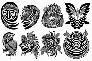 Pasely, secritary bird, bust tattoo idea