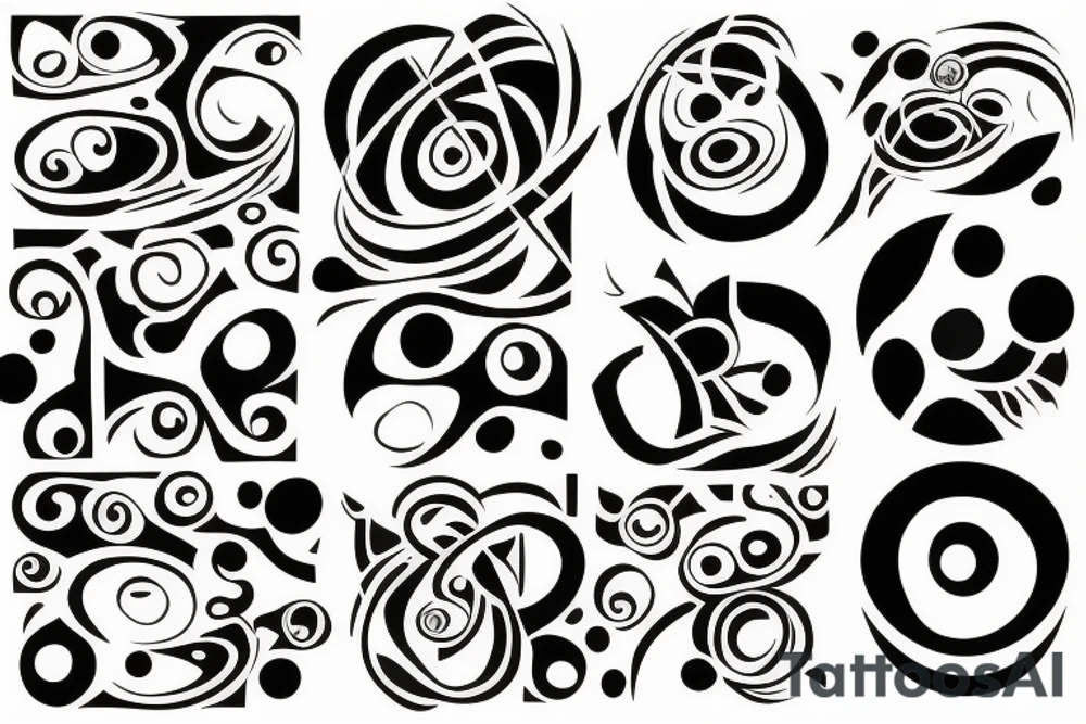 3 circled composition tattoo idea