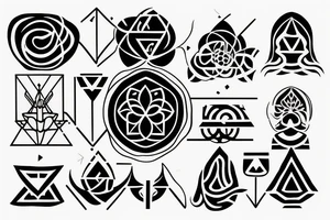 mindfullness yoga meditation tattoo idea
