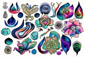 mindfullness yoga meditation tattoo idea