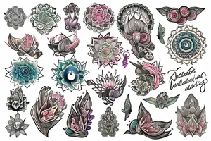 mindfullness yoga meditation tattoo idea