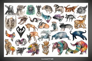 elegator animal zoo tattoo idea