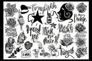 Depression makes me drink tattoo idea