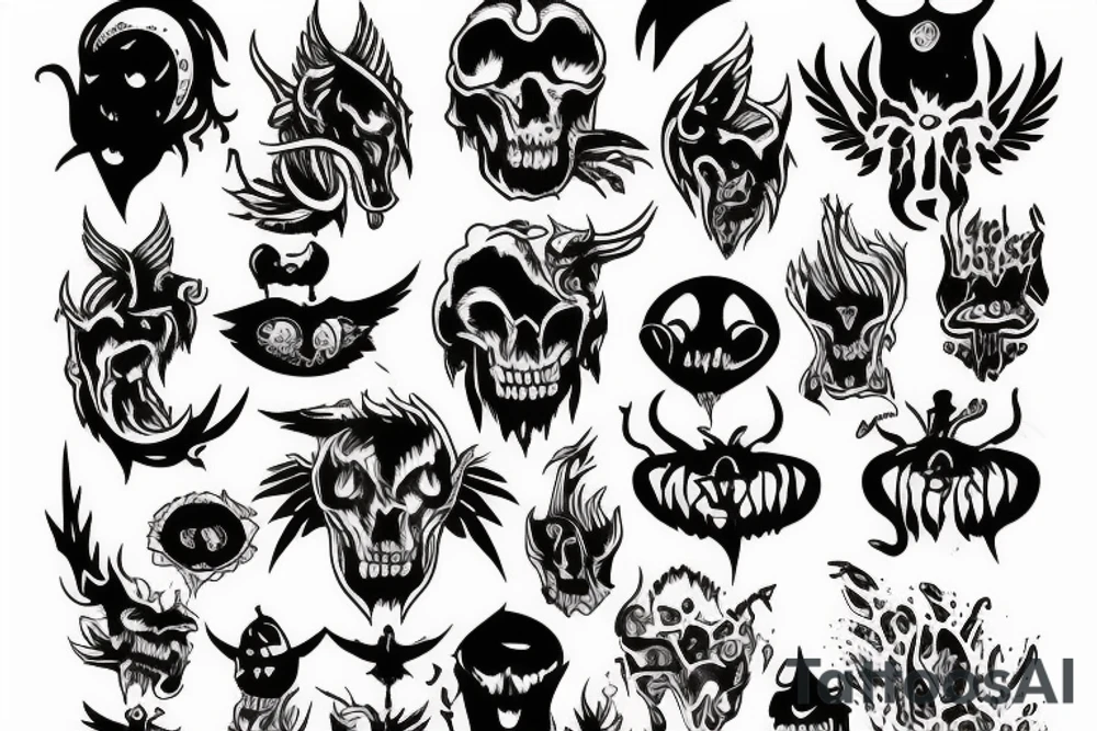 My demons overthink tattoo idea