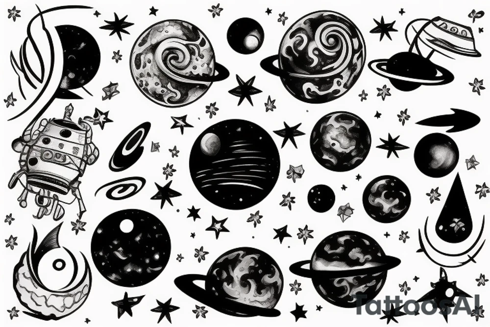 Space tattoo idea