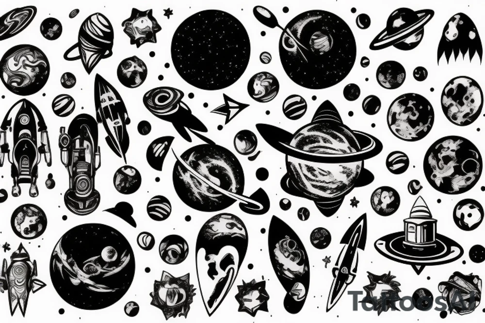 Space tattoo idea