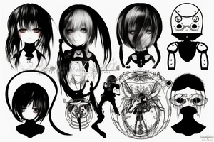 Emil NieR Automata tattoo idea