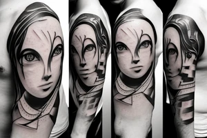 Emil character from game NieR tattoo idea