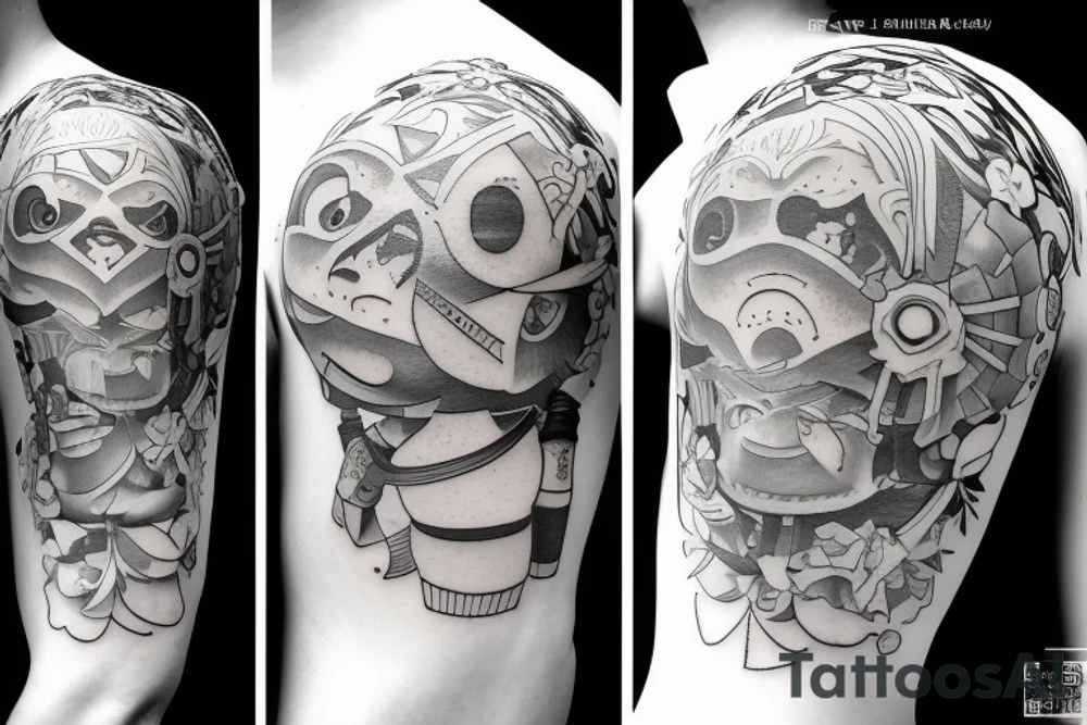 Emil character from game NieR tattoo idea