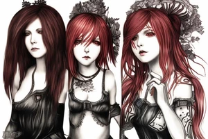 Devola & Popola from video game “Nier replicant” made by Yoko Taro tattoo idea