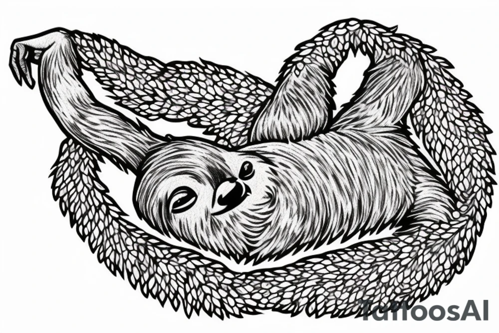 Sloth tattoo idea