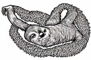 Sloth tattoo idea