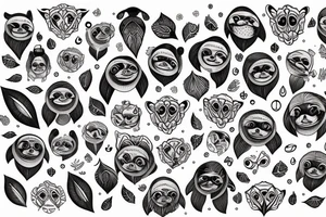 Sloth tattoo idea