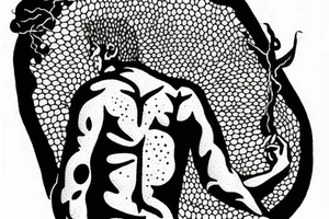 sisyphus holding life tattoo idea