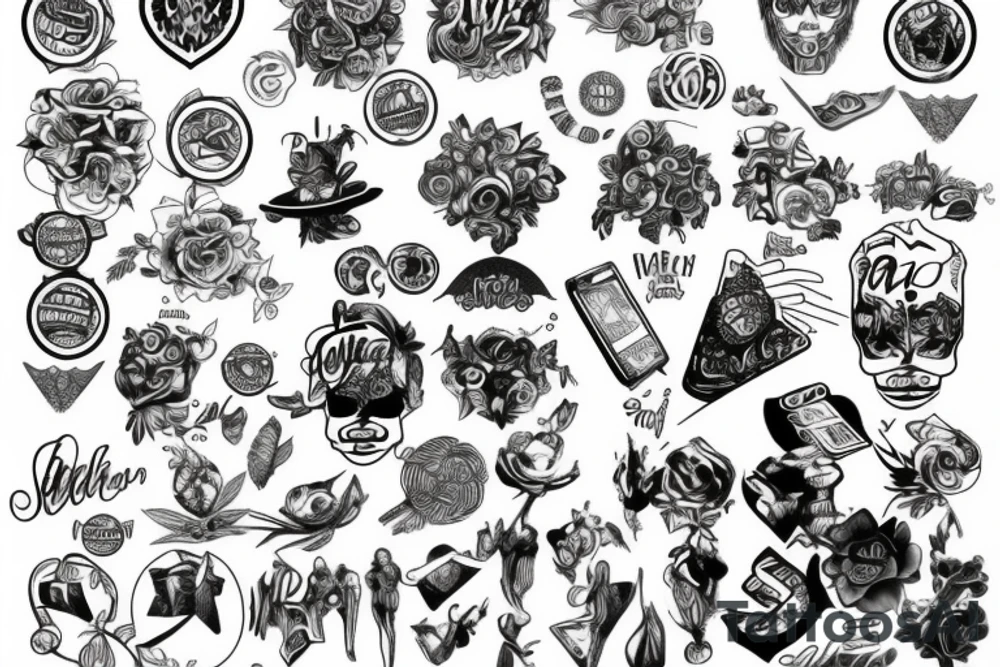 money tattoo idea