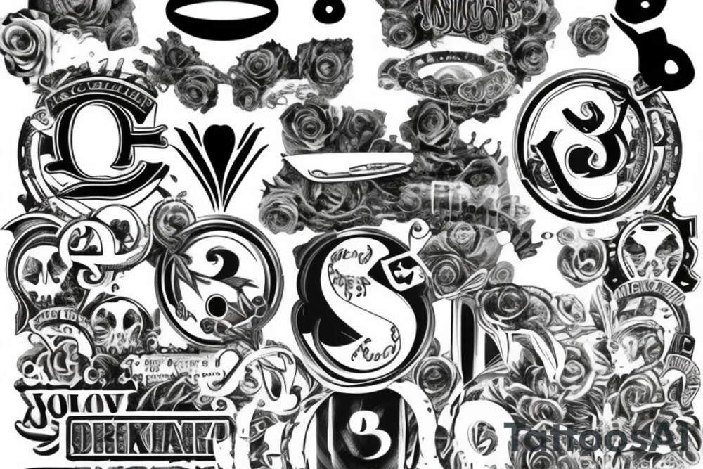dollar signs tattoo idea