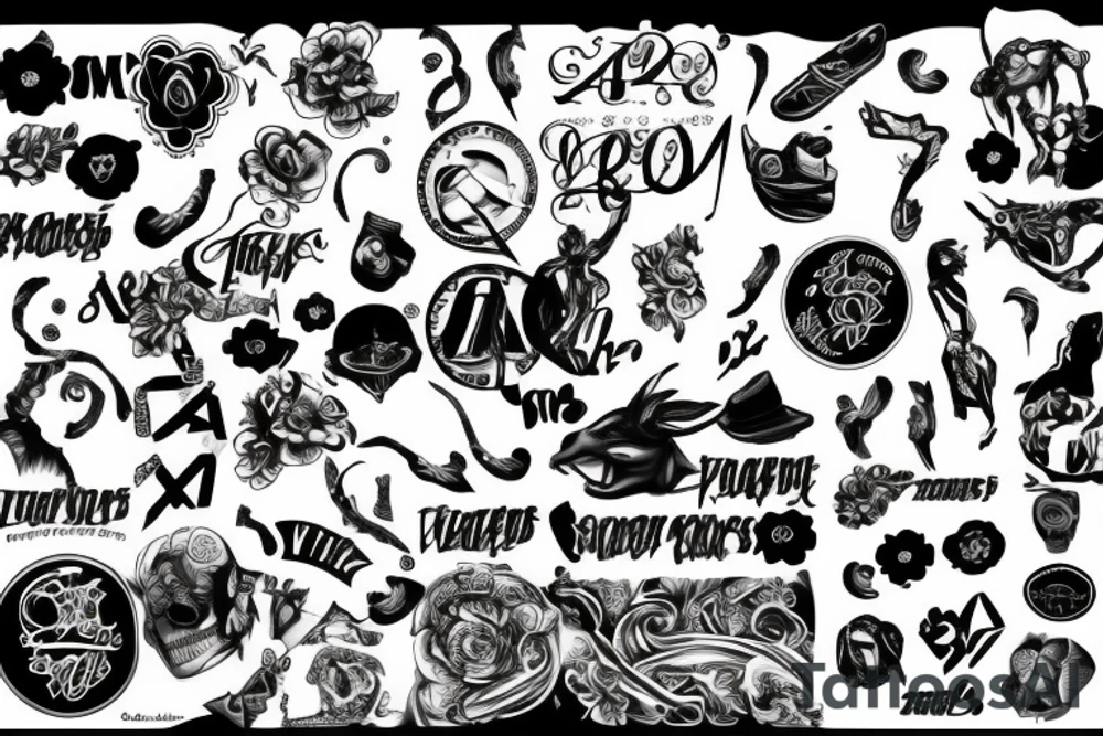 dollar signs tattoo idea