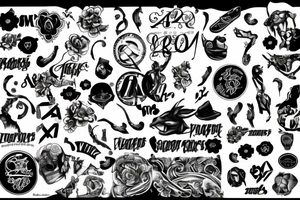 dollar signs tattoo idea