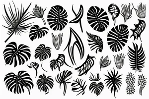 monstera deliciosa tattoo idea