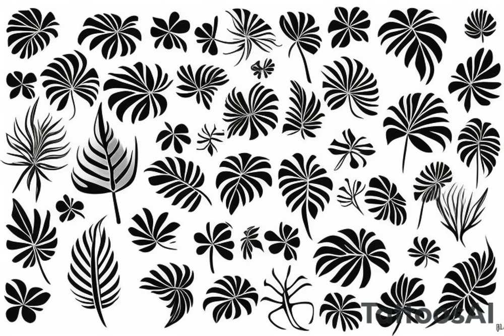 monstera deliciosa tattoo idea