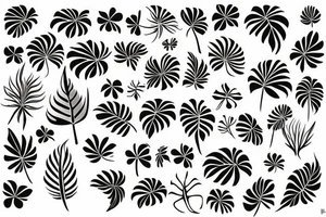 monstera deliciosa tattoo idea