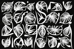 monstera deliciosa tattoo idea