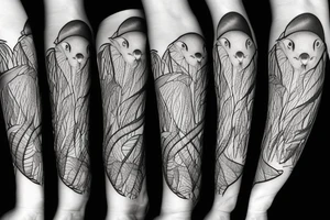 A koala with its legs wrapped around a branch while licking an ice cream cone tattoo idea