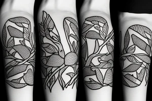 A koala with its legs wrapped around a branch while licking an ice cream cone tattoo idea