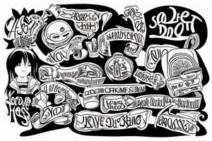 Addict saved from drugs by the love of Jesus Christ tattoo idea