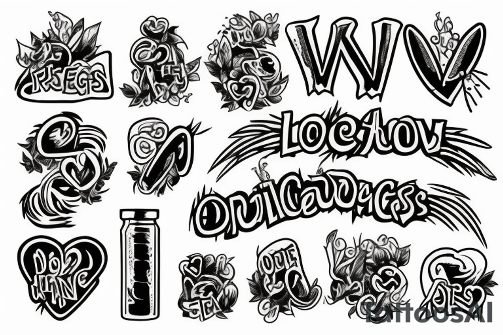 Addict saved from drugs by the love of Jesus Christ tattoo idea
