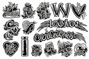 Addict saved from drugs by the love of Jesus Christ tattoo idea