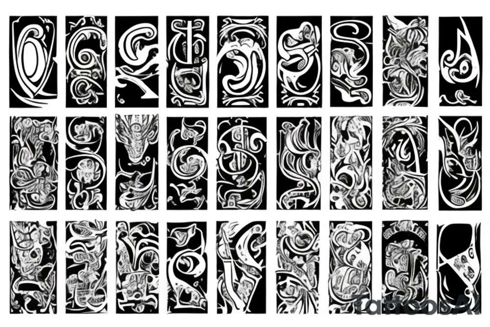 Text "7SI" tattoo idea