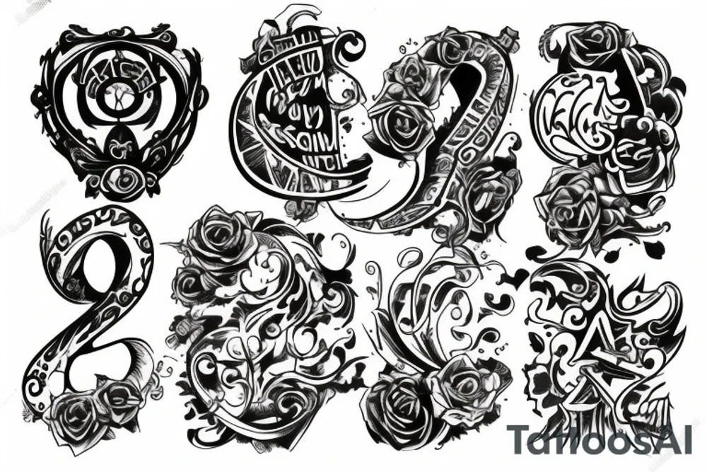 Text "7SI" tattoo idea