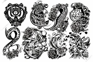 Text "7SI" tattoo idea