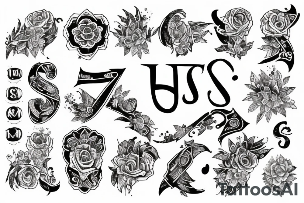 Text "7SI" tattoo idea