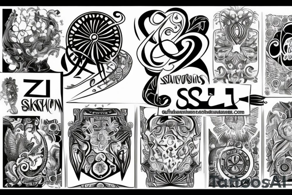 Text "7SI" tattoo idea