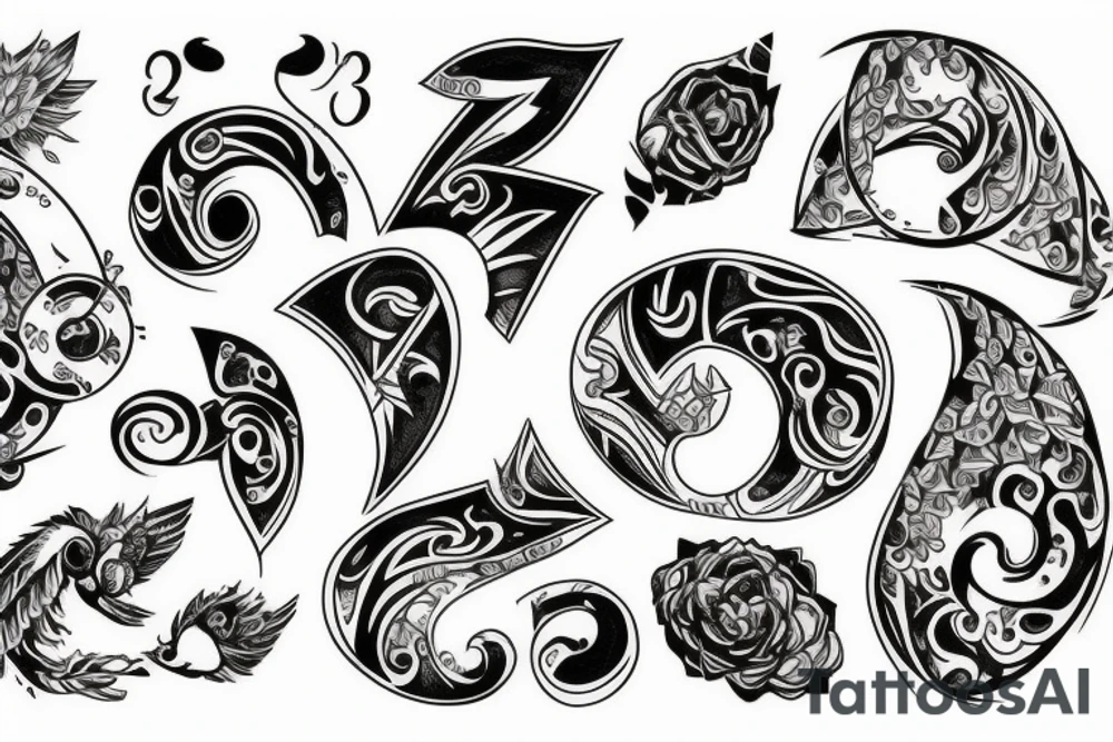 number 7 tattoo idea