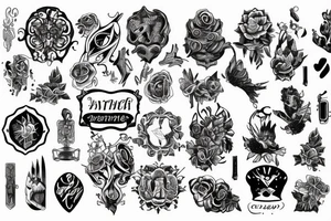 text number 7 tattoo idea