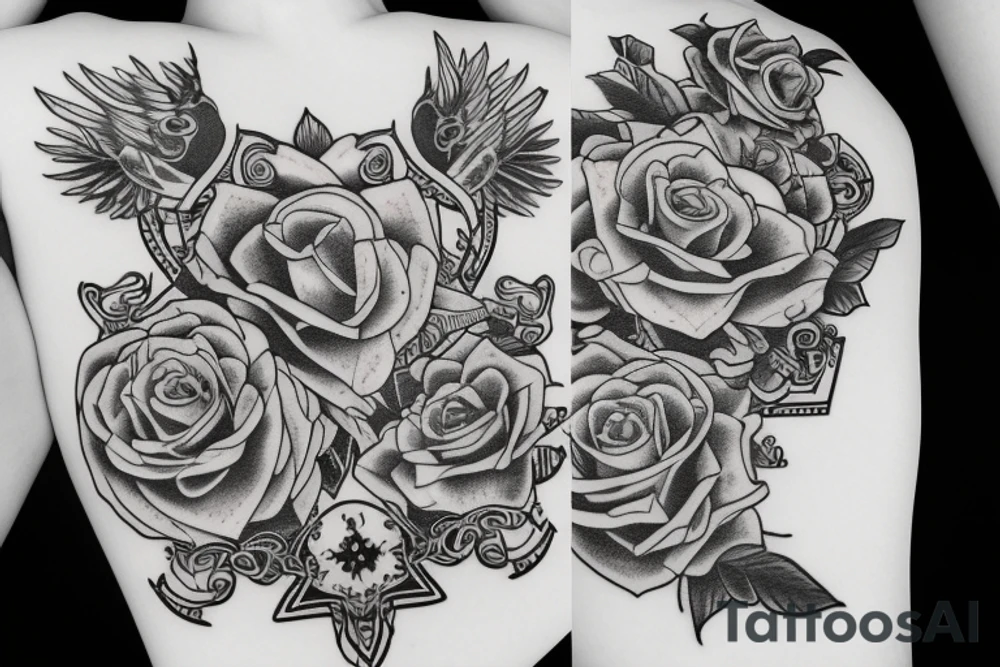 text number 7 tattoo idea