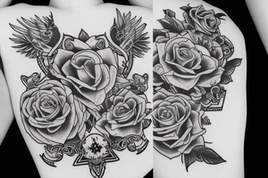 text number 7 tattoo idea